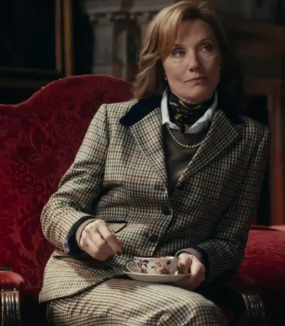 Joely Richardson The Gentlemen 2024 Checkered Blazeru