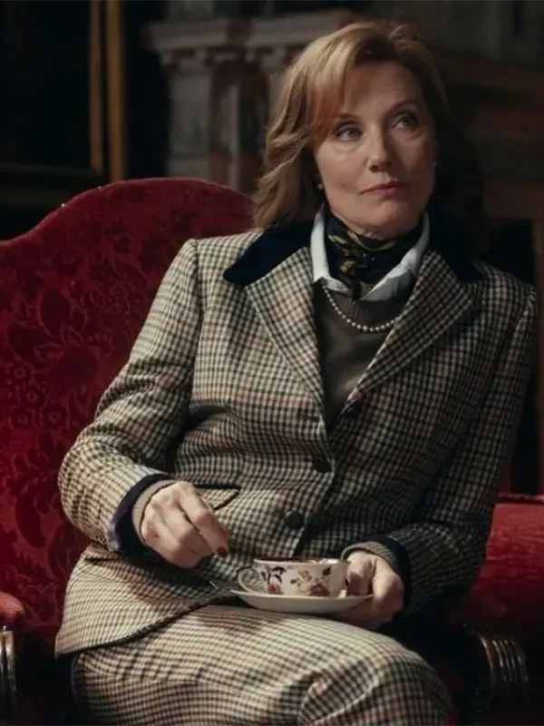 Joely Richardson The Gentlemen 2024 Checkered Blazeru