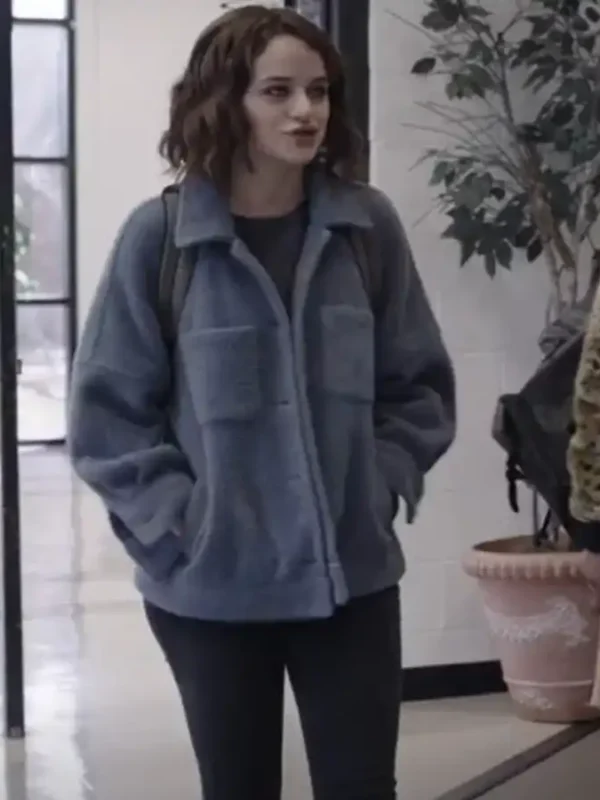 Joey King The In Between Grey Wool Jacket