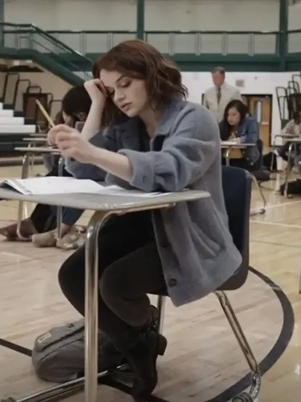 Joey King The In Between Grey Wool Jacket