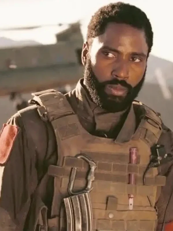 John David Washington Tenet The Protagonist Beige Vest