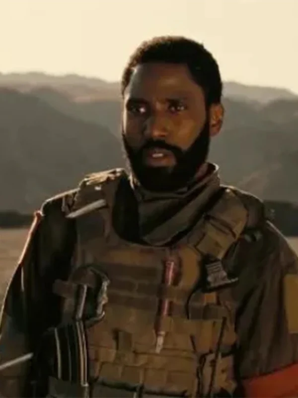 John David Washington Tenet The Protagonist Beige Vest