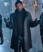 John Shaft 2019 Black Shearling Fur Leather Coat