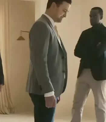 Justin Timberlake Reptile (Movie 2023) Grey Blazer
