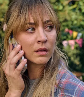 Kaley Cuoco Role Play 2024 Plaid Jacket