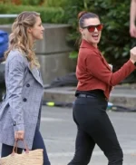 Katie McGrath Supergirl Maroon Cropped Jacket