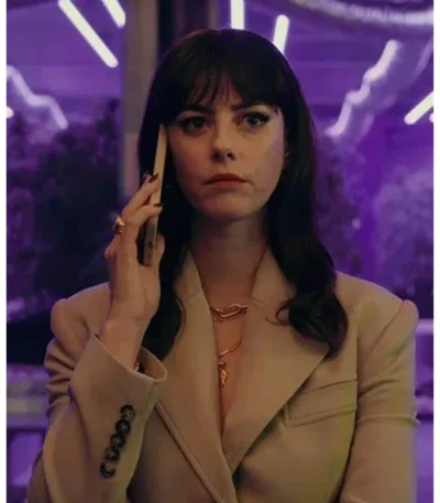 Kaya Scodelario 2024 The Gentlemen Brown BlazerThe Gentlemen