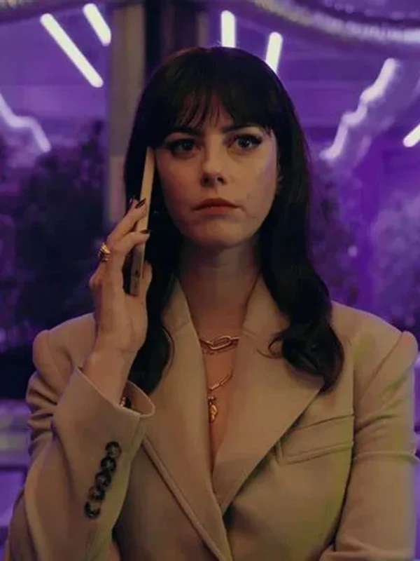 Kaya Scodelario 2024 The Gentlemen Brown BlazerThe Gentlemen