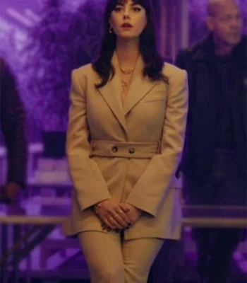 Kaya Scodelario 2024 The Gentlemen Brown BlazerThe Gentlemen