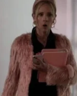 Ted Lasso S03 Keeley Jones Pink Fur Coat
