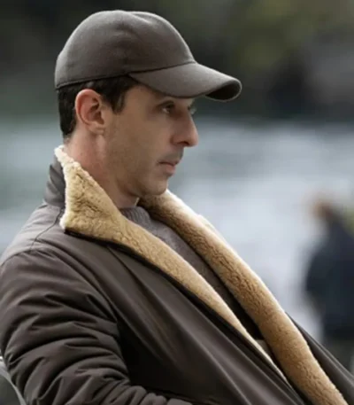 Kendall Roy Succession S04 Shearling Brown Jacket
