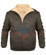 Kendall Roy Succession S04 Shearling Brown Jacket