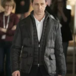 Kieran Culkin Succession S03 Black Puffer Jacket