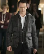 Kieran Culkin Succession S03 Black Puffer Jacket