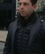 Kieran Culkin Succession S03 Black Puffer Jacket