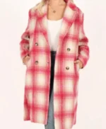 Kimberly Finkle The Sex Lives of College Girls Plaid Coat