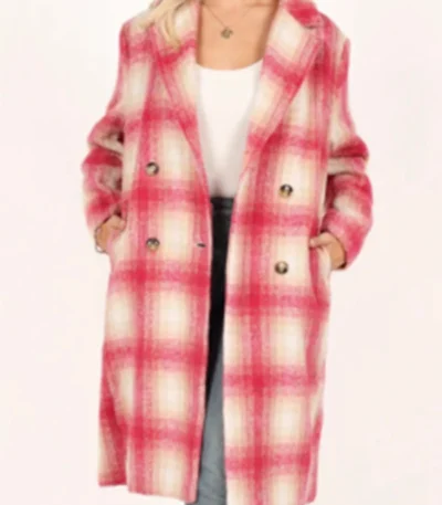 Kimberly Finkle The Sex Lives of College Girls Plaid Coat