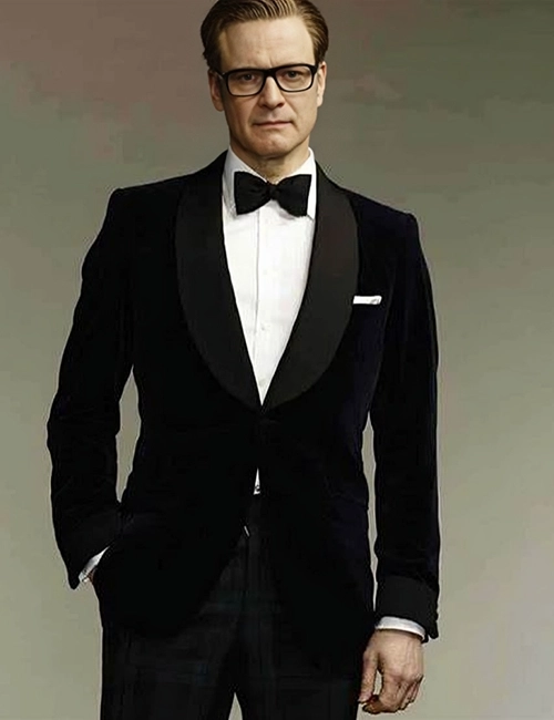Kingsman Harry Hart Colin Firth Black Tuxedo Kingsman Harry Hart Colin Firth Black Tuxedo