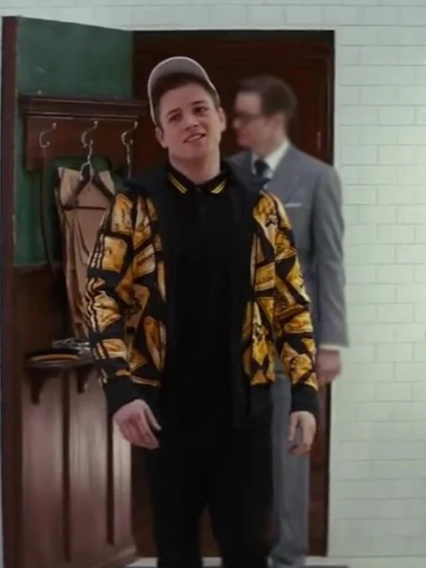 Kingsman The Secret Service Eggsy Yellow Bomber Jacket
