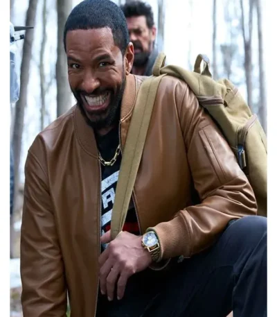 The Boys S05 Laz Alonso Brown Leather Jacket