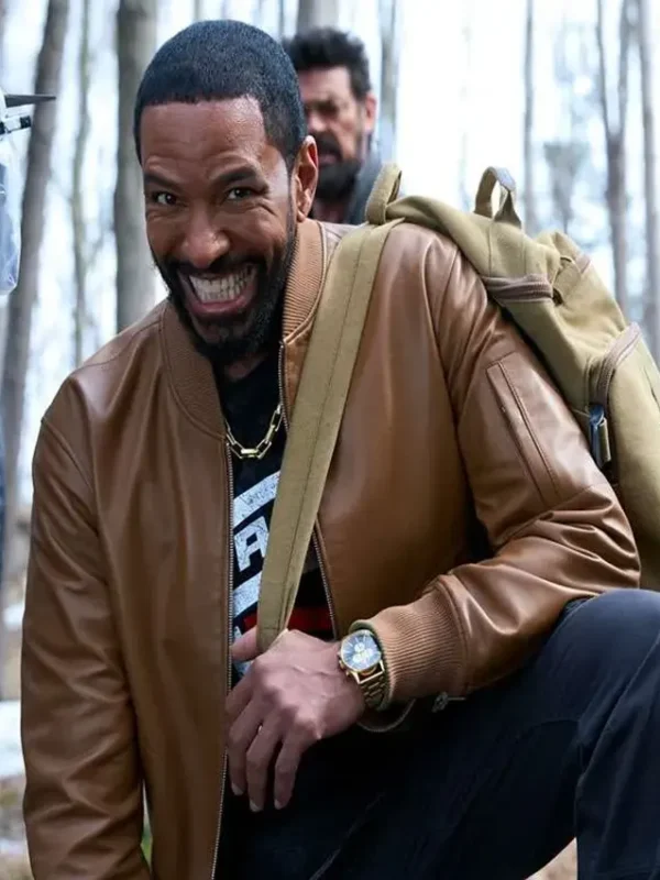 The Boys S05 Laz Alonso Brown Leather Jacket