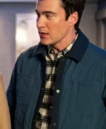 Levi Fiehler Resident Alien S04 Blue Quilted Jacket