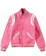 Elle Lexi Minetree Pink Bomber Jacket