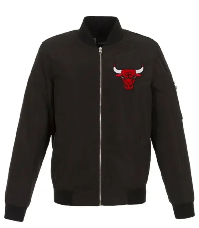 Lightweight Chicago Bulls Nylon Bomber Jacket