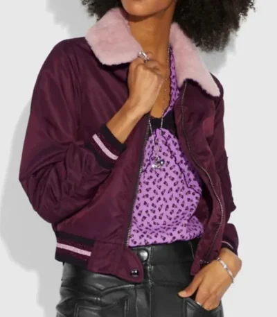Lili Reinhart Riverdale S04 Betty Cooper Maroon Jacket