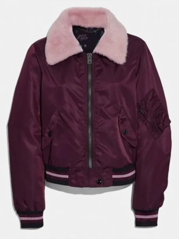Lili Reinhart Riverdale S04 Betty Cooper Maroon Jacket