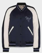 Lili Reinhart Riverdale S04 Blue and White Bomber Jacket
