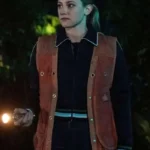 Lili Reinhart Riverdale S04 Brown Suede Leather Vest