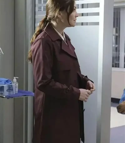 Linda TV Series The Good Doctor S06 Maroon Coat