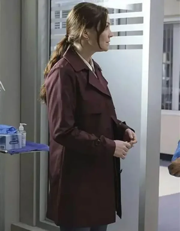 Linda TV Series The Good Doctor S06 Maroon Coat