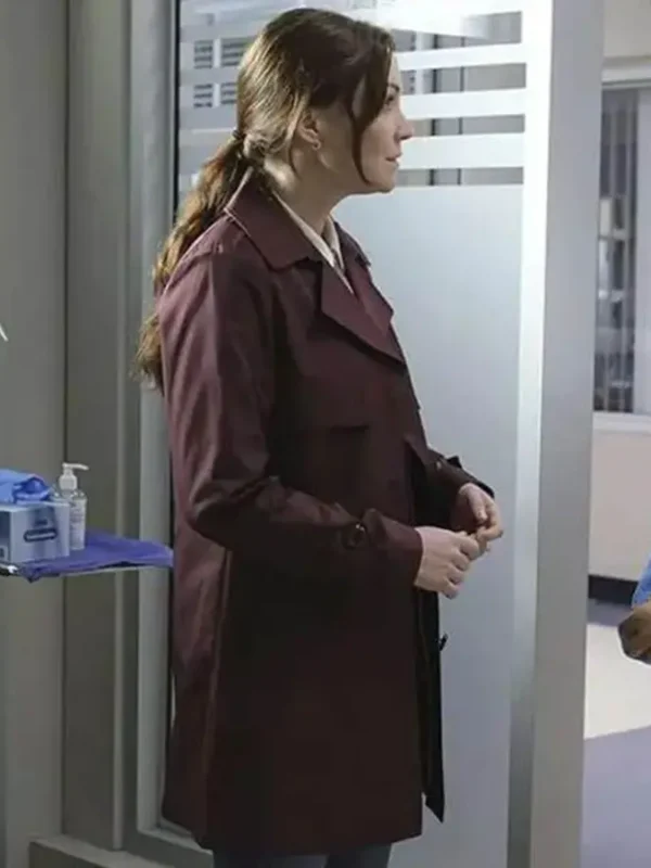 Linda TV Series The Good Doctor S06 Maroon Coat