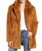 Liza Lapira The Equalizer Brown Fur Coat