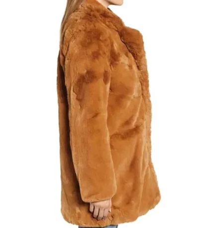 Liza Lapira The Equalizer Brown Fur Coat