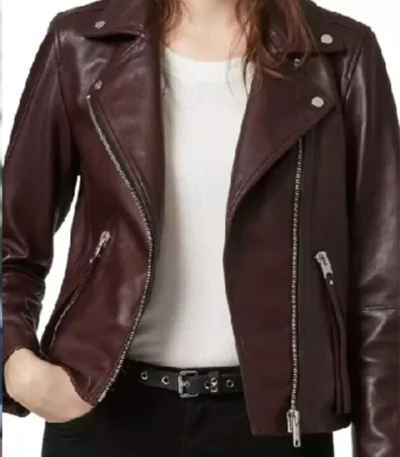 Lois Lane Superman and Lois S04 Brown Biker Jacket