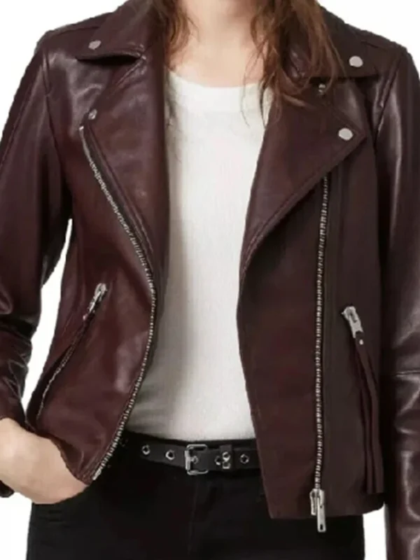 Lois Lane Superman and Lois S04 Brown Biker Jacket