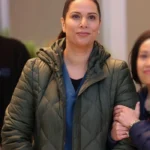 Lorena Diaz Chicago Med S10 Green Quilted Jacket