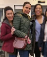 Lorena Diaz Chicago Med S10 Green Quilted Jacket