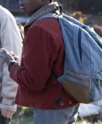 Lucas Sinclair Stranger Things Brown Fur Collar Jacket
