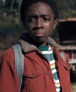 Lucas Sinclair Stranger Things Brown Fur Collar Jacket