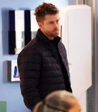 Luke Mitchell Chicago Med S10 Puffer Jacket