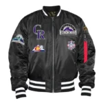 MA-1 Colorado Rockies Bomber Satin Jacket