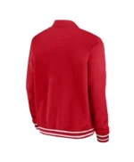Cincinnati Reds Full-Zip Red Bomber Jacket