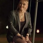Maeve Wiley Sex Education S02 Grey Woolen Blazer