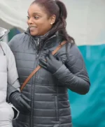 Maggie Lockwood Chicago Med Black Puffer Jacket