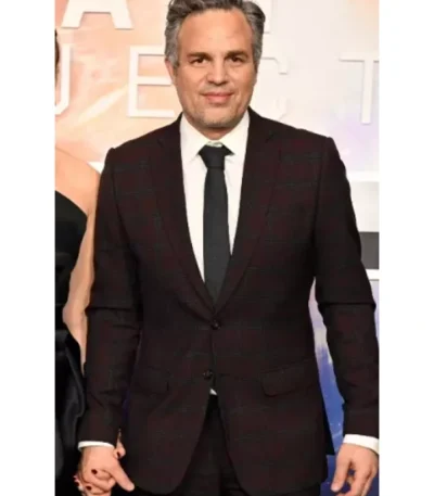 Mark Ruffalo The Adam Project Plaid Checkered Suit