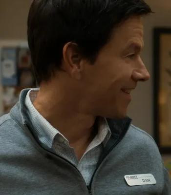 Mark Wahlberg The Family Plan Grey Jacket